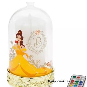 Disney Beauty and the Beast Yellow LED Glass Dome